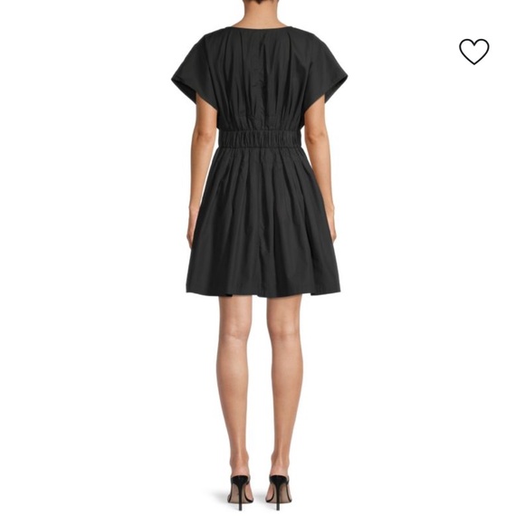 Rebecca Taylor Black Short Sleeve Smock Dress - Picture 2 of 10